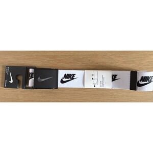 Nike Golf Men's Futura Logo Web Belt,‎ Reversible, Cut-To-Fit White NEW